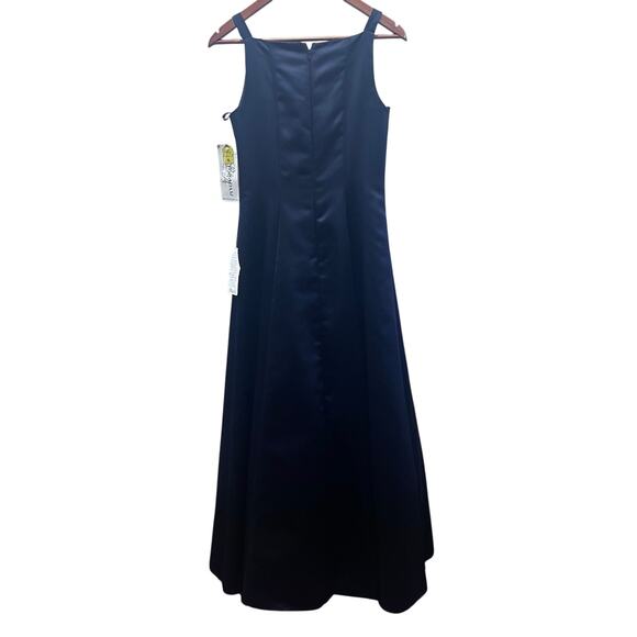 BETSY & ADAM Square Neckline Rhinestone Straps Women's Formal Maxi Dress 6 NEW - Picture 2 of 7